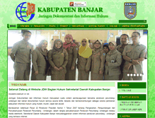 Tablet Screenshot of hukum.banjarkab.go.id