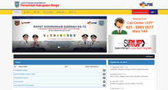 Desktop Screenshot of lpse.banjarkab.go.id